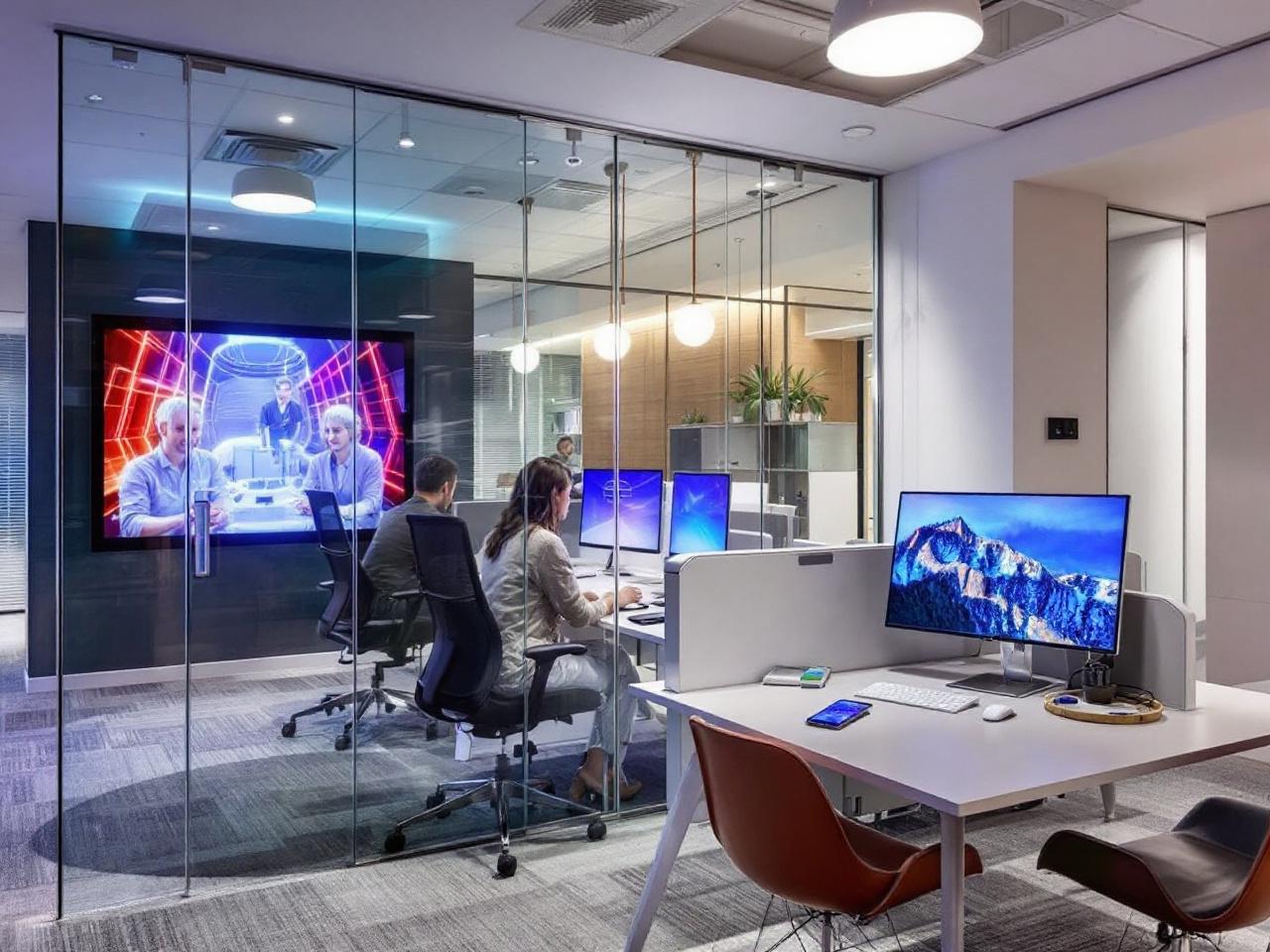 technology intergrated easily in premuim office design