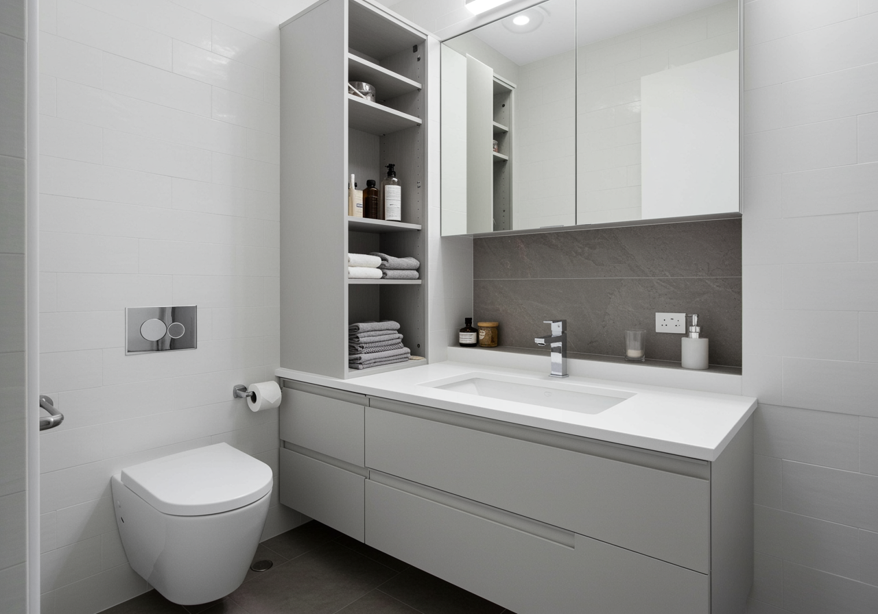 storage solutions for smart bathroom design by interiorhubs