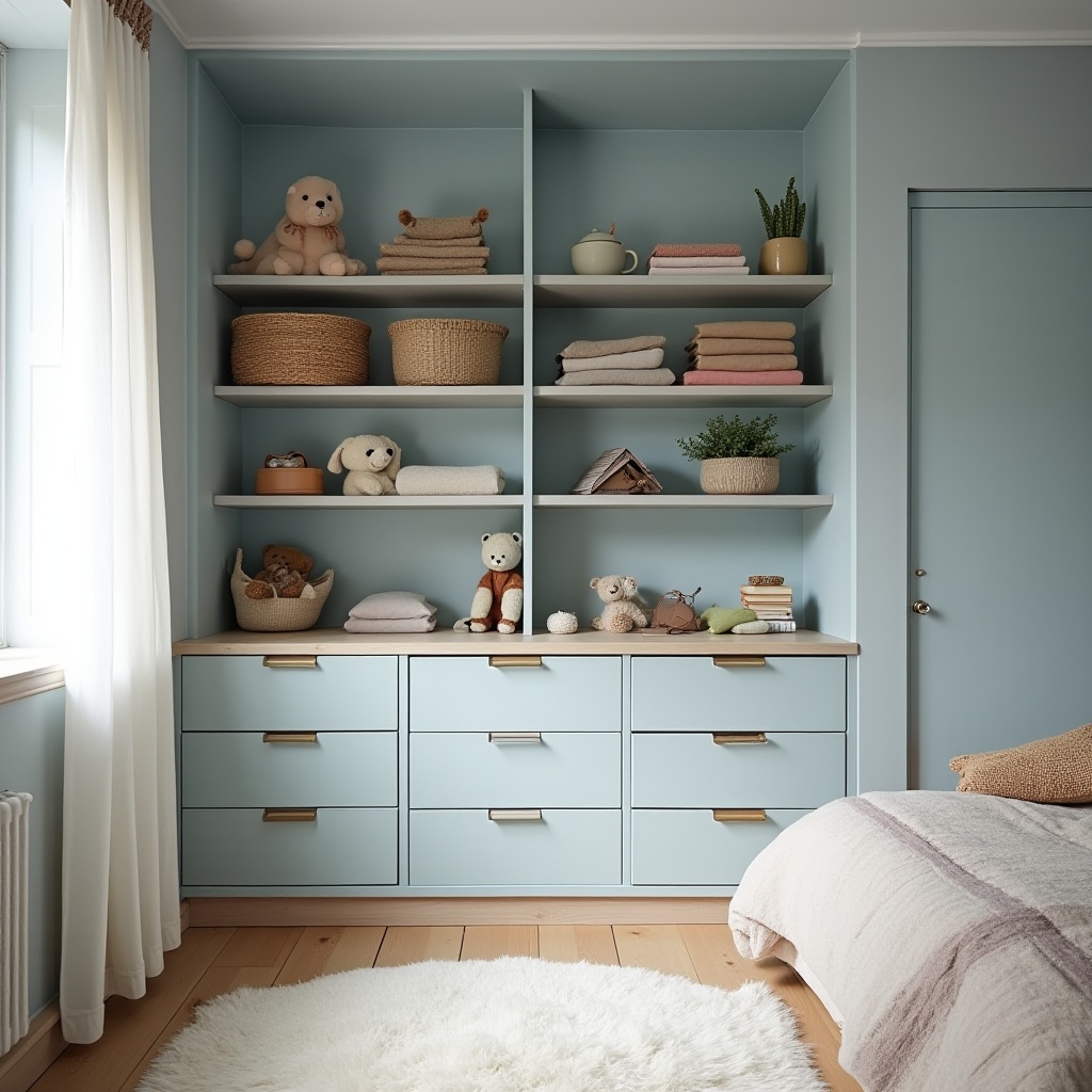 Invest in open storage fo rkids room